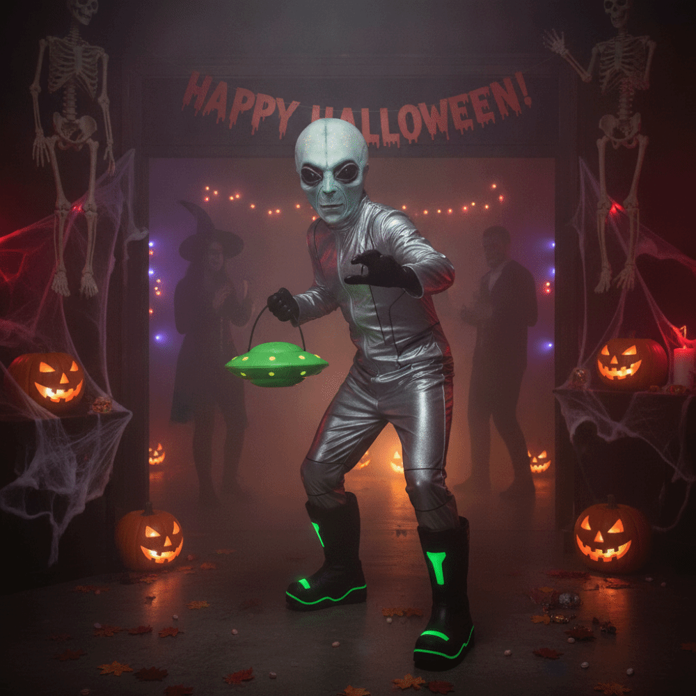 Latex Alien Mask Realistic - Маска из латекса в виде инопланетянина,
