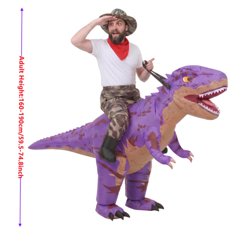 Забавный надувной костюм Ти-Ре – обзор и цена Inflatable Dinosaur Costume Adult