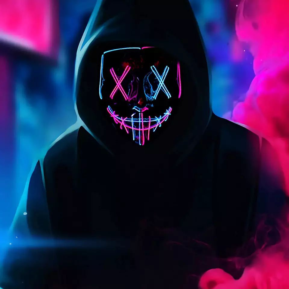 Женская яркая маска для Хэллоу – обзор и цена Led Purge Mask Halloween