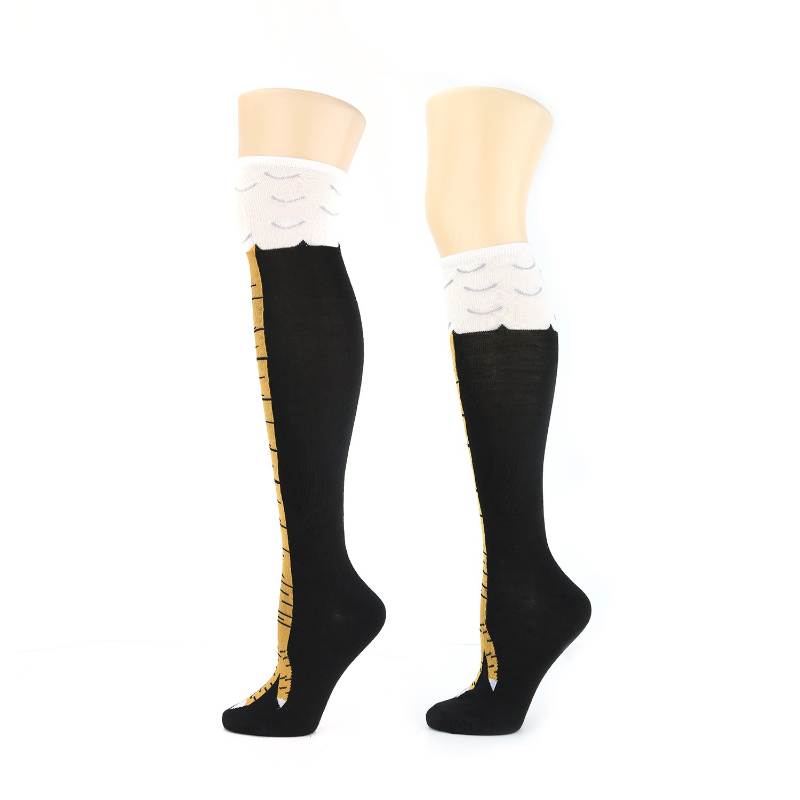 Новые женские гольфы до колена – обзор и цена Funny Chicken Leg Socks