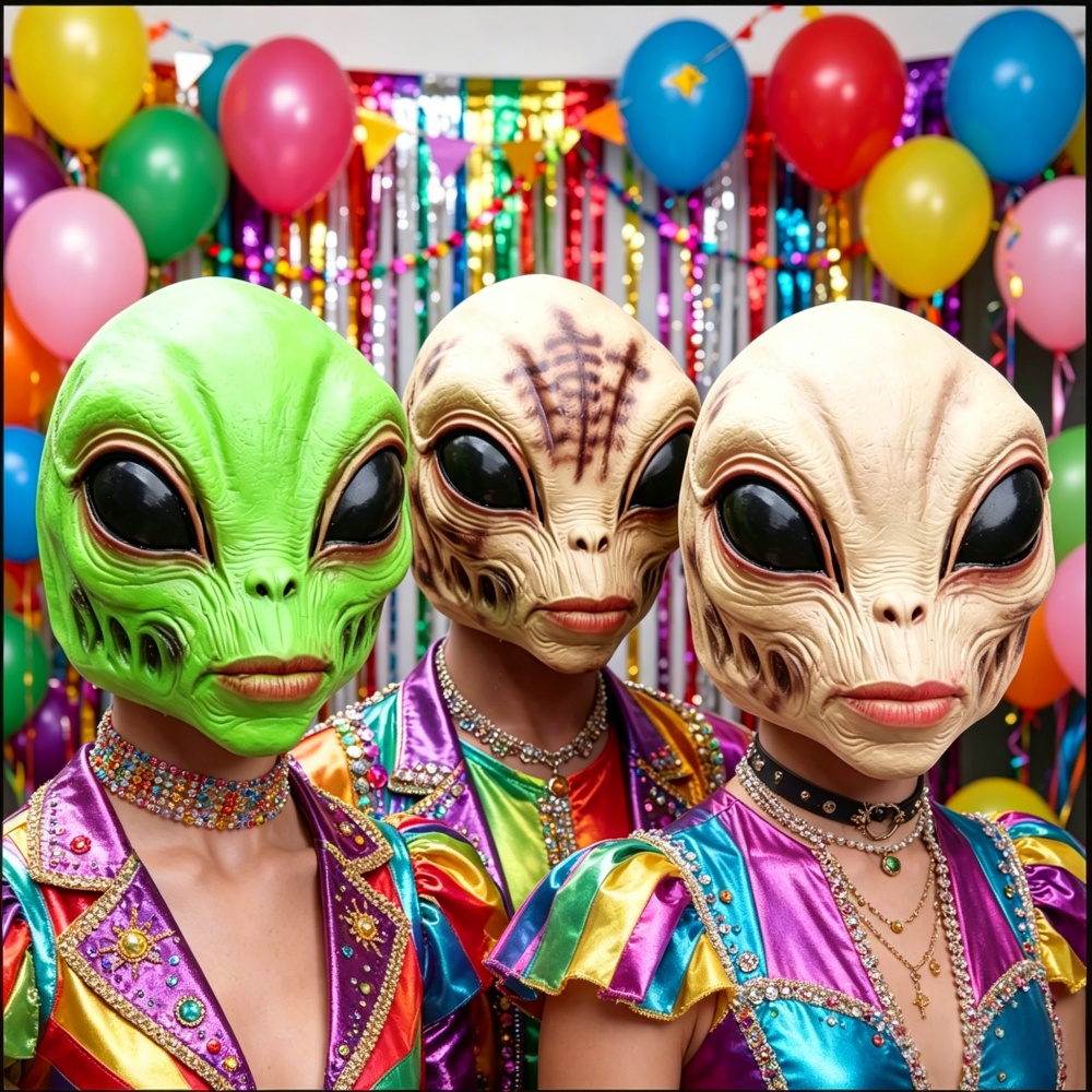 Маска инопланетянина для Хэлло – обзор и цена Latex Alien Mask Realistic