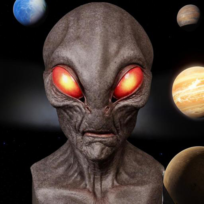 1 шт., маска пришельца — реали – обзор и цена Latex Alien Mask Realistic