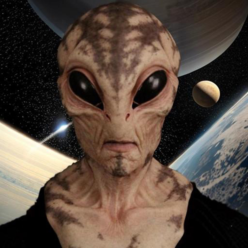 1 шт., маска пришельца — реали – обзор и цена Latex Alien Mask Realistic
